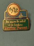 Vintage pin's Marius Ferrat 1992, émaillé, collection, thème soleil (Ref 15)