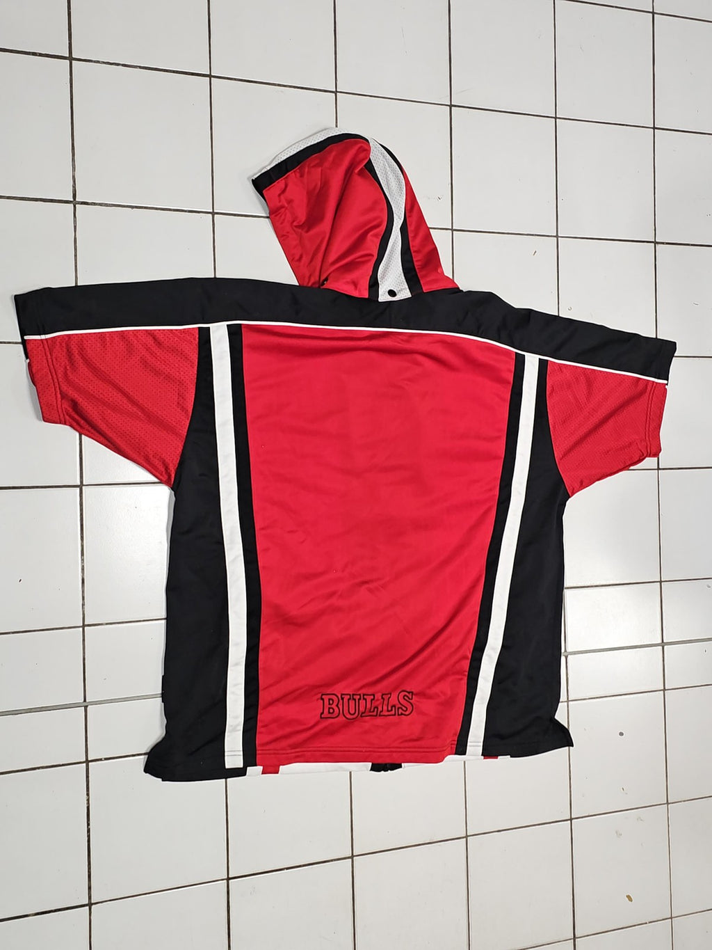 Veste rétro Chicago Bulls Champion XXL sans manches capuche années 90 vintage