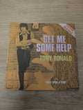 Vintage 45 tours ancien vinyle Tony Ronald disque rétro collection musique