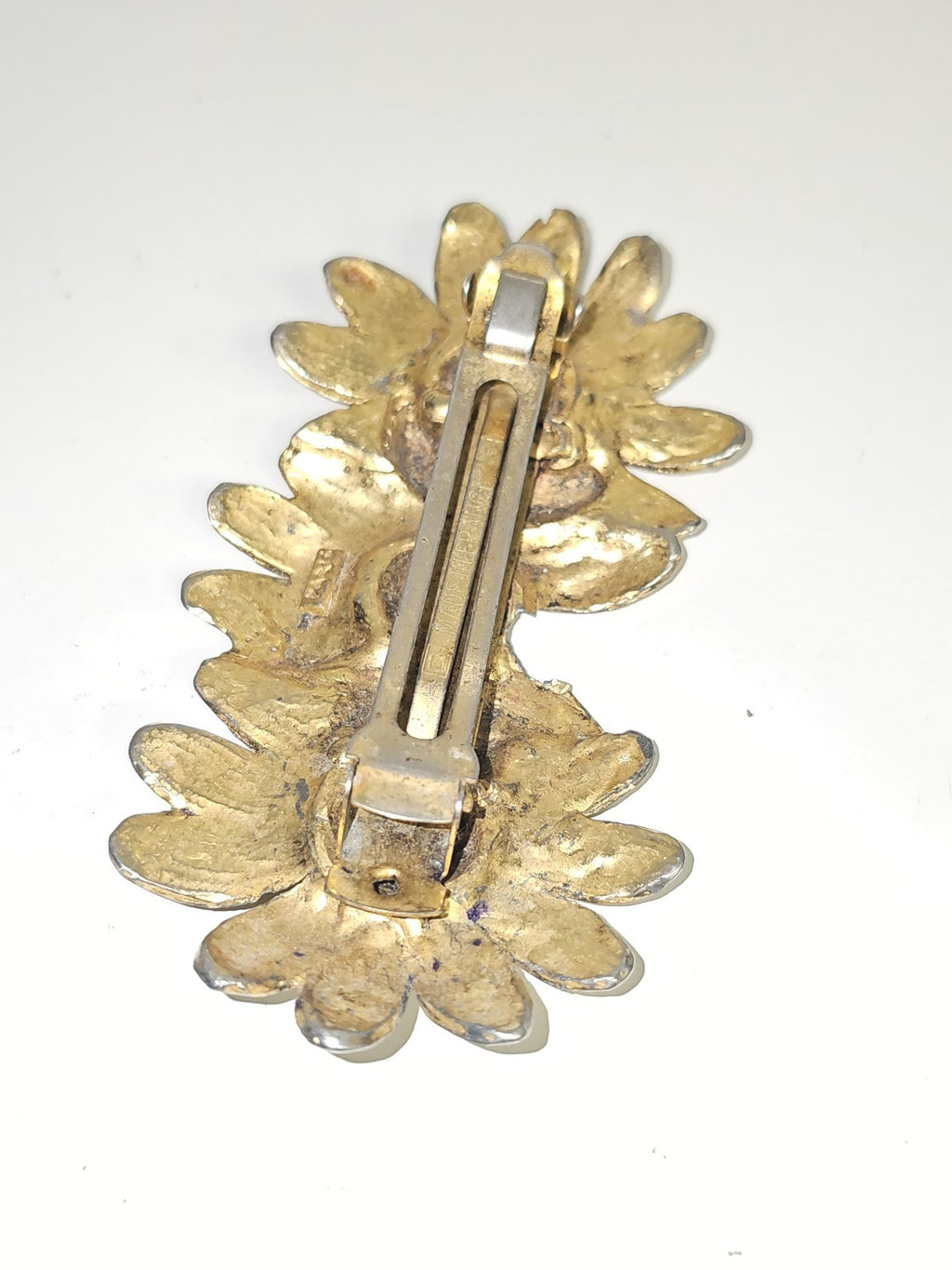 Barrette cheveux ancienne femme signée Paris Ancienne vintage rétro accessoire r