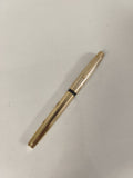 Stylo plume Wing Sung doré, finition striée, élégant stylo d?occasion