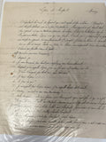 Ancien manuscrit français « Le père et l?enfant » dialogue manuscrit XIXe