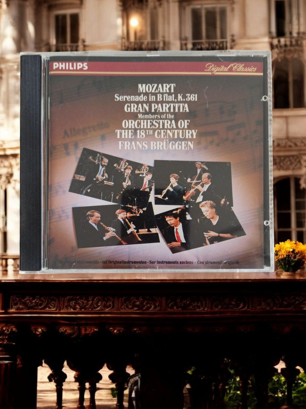 CD Philips Mozart Gran Partita K.361 Orchestra 18th Century Frans Brüggen