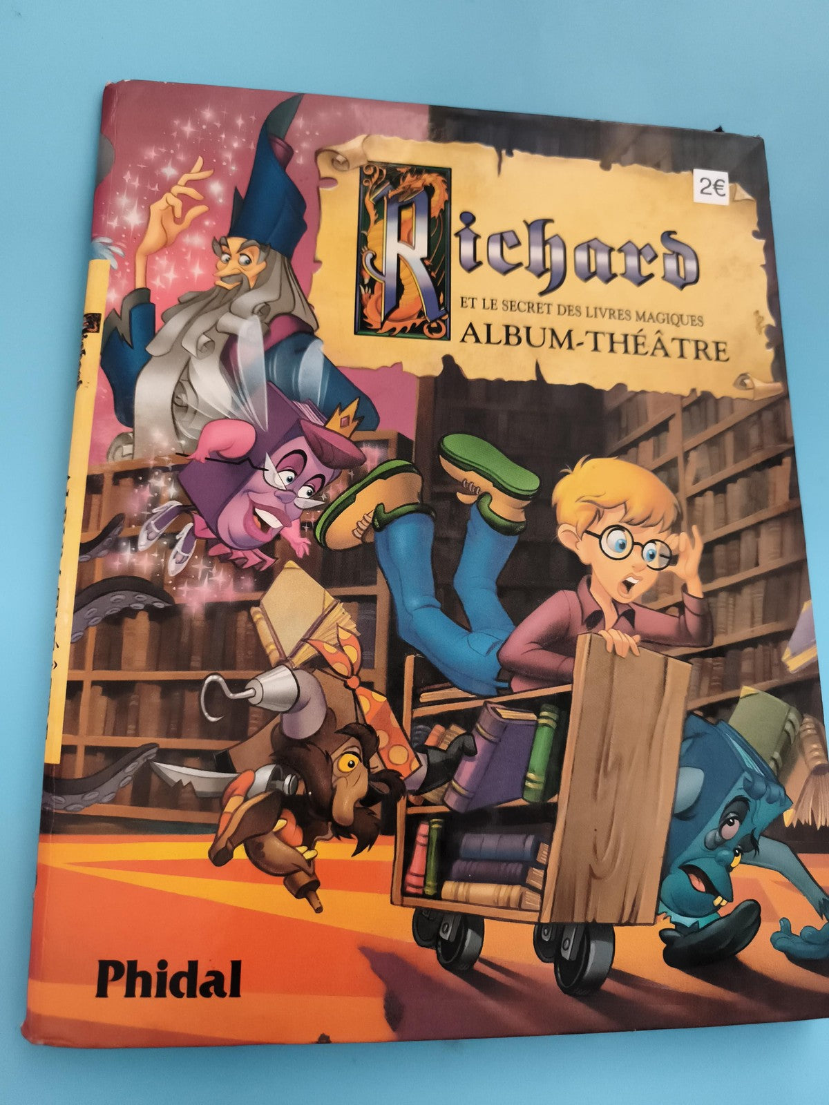 Livre enfant Richard et le secret des livres magiques Album-Théâtre Phidal