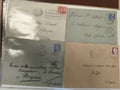 Lot anciennes enveloppes philatélie France années 1940-50, oblitérations visible
