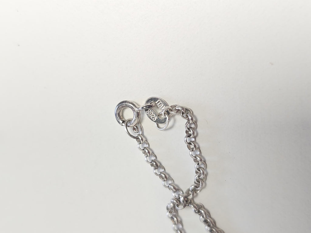 Collier ancien en argent massif 5,7g vintage pour collection bijoux rétro