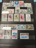 Lot anciens timbres oblitérés France sport olympique vintage collection philatél