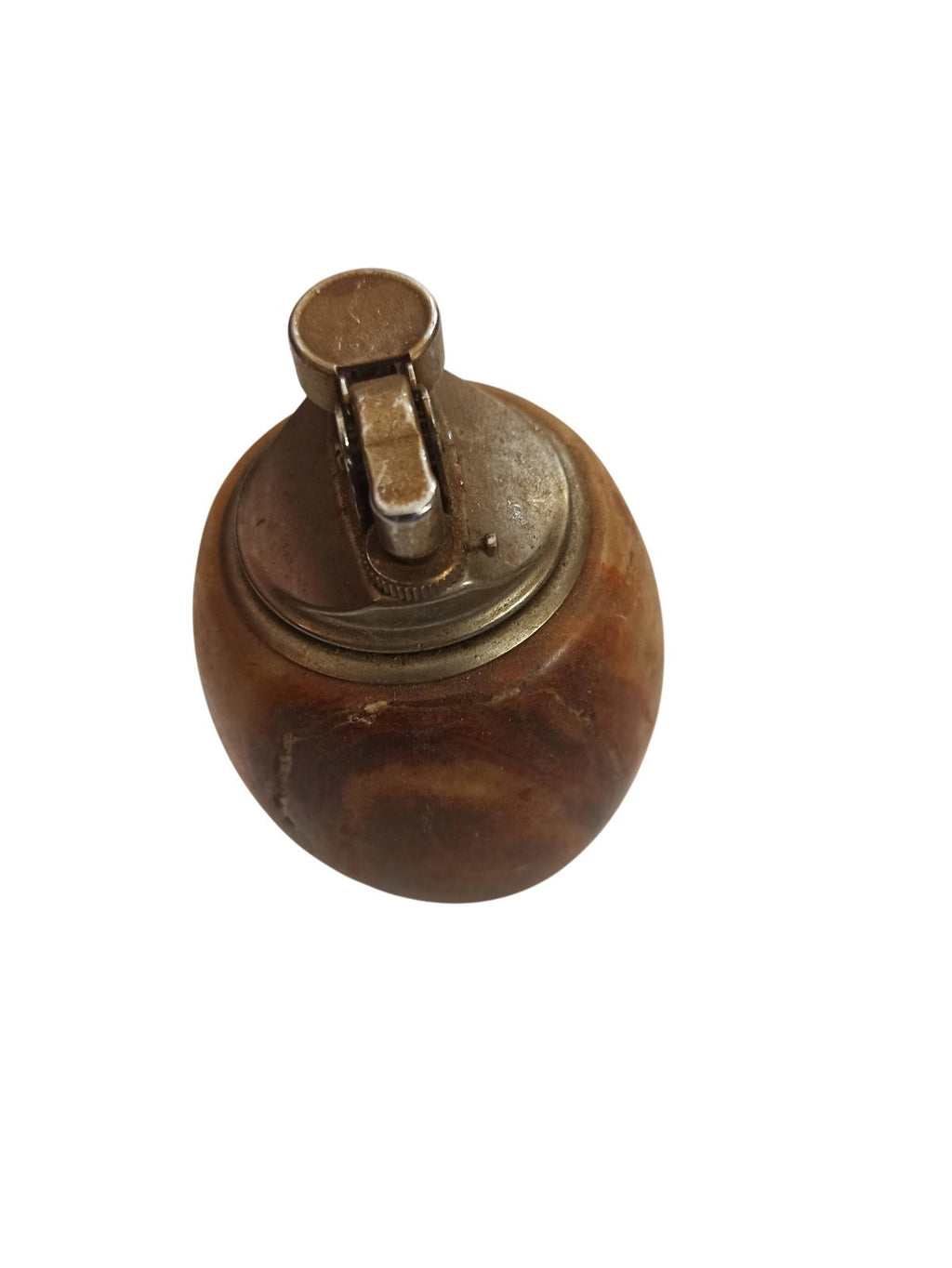 Briquet de table ancien vintage, forme ovoïde, grand format rétro déco