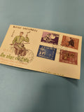 Ancienne enveloppe FDC Vietnam 1966 musique traditionnelle timbres oblitérés