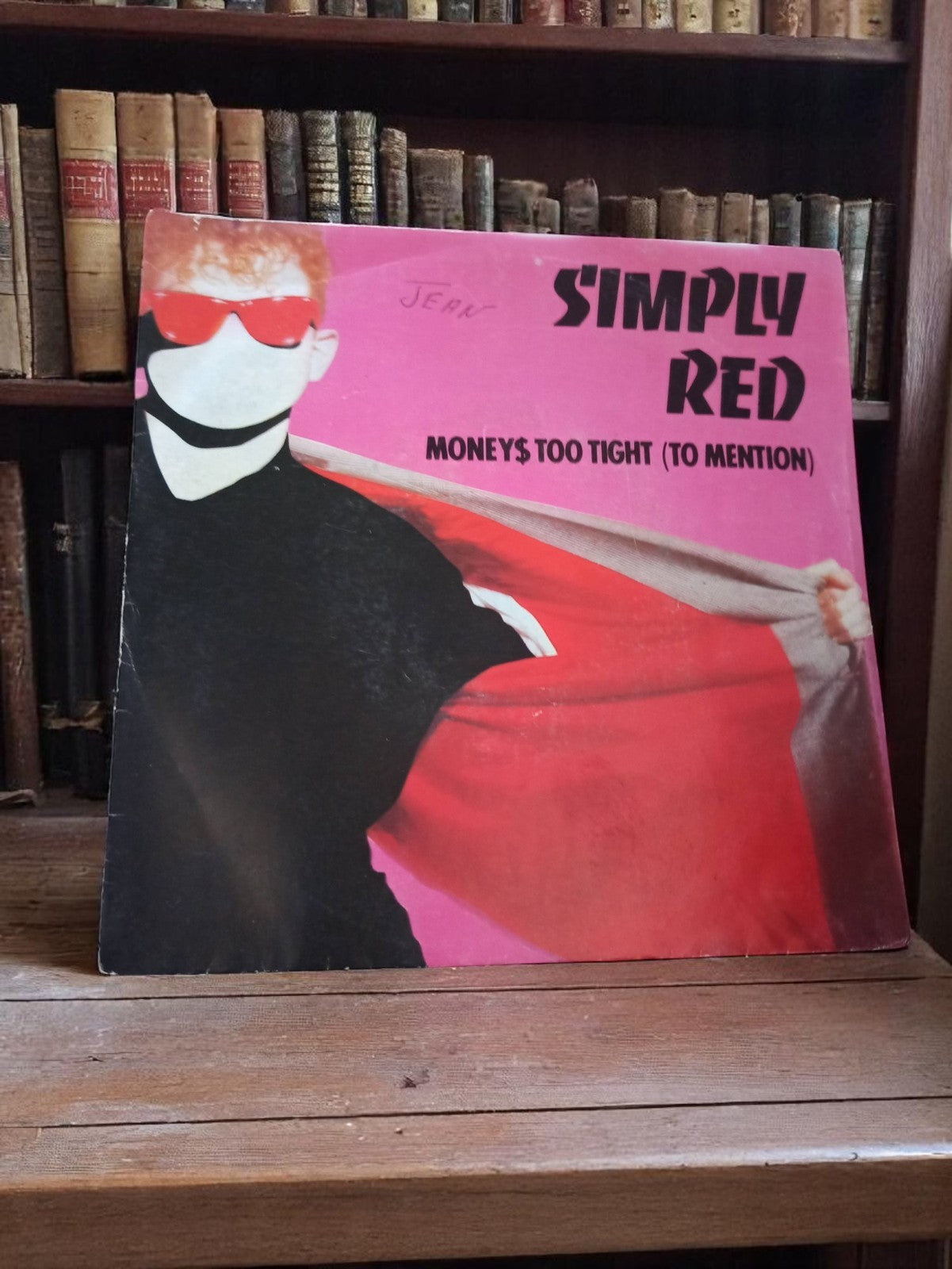 Vinyle Simply Red Money's Too Tight vintage pochette pop années 80