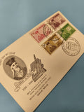 Ancienne enveloppe FDC Vietnam Alexandre de Rhodes 1960 timbres oblitérés