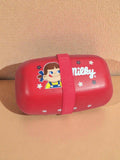 Bento box vintage Milky Peko Chan rouge Japon ancien lunchbox