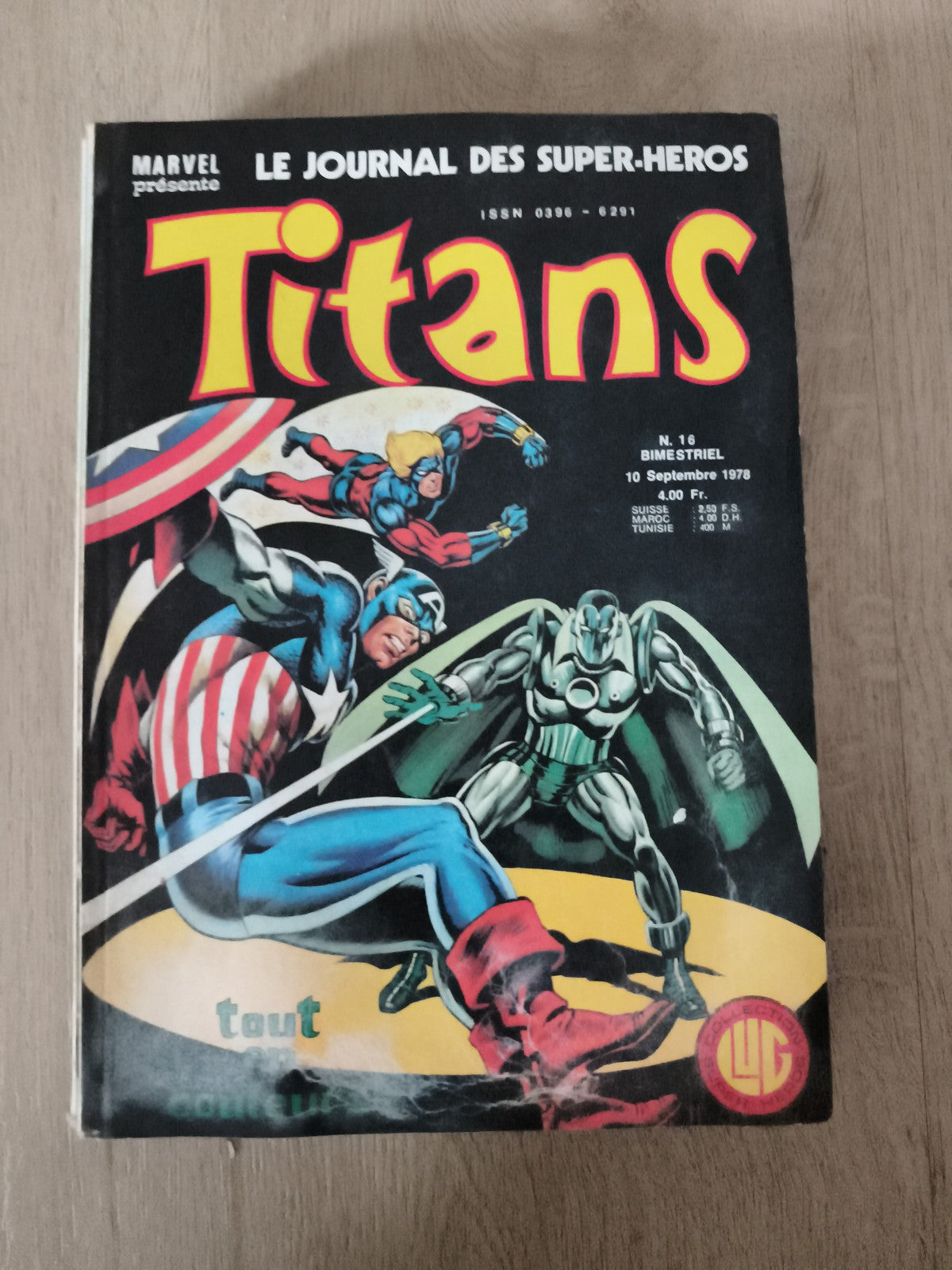 Comic Titans n°16 Marvel LUG 1978 ancien journal super-héros vintage