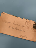 Lettre ancienne oblitérée Marseille manuscrite philatélie (Ref 3)
