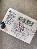 Lettre affranchie France Corse 2 timbres château 2,50F cachets avion philatélie