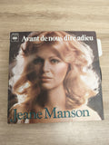 Vinyle 45 tours Jeane Manson Avant de nous dire adieu pochette photo CBS 4008