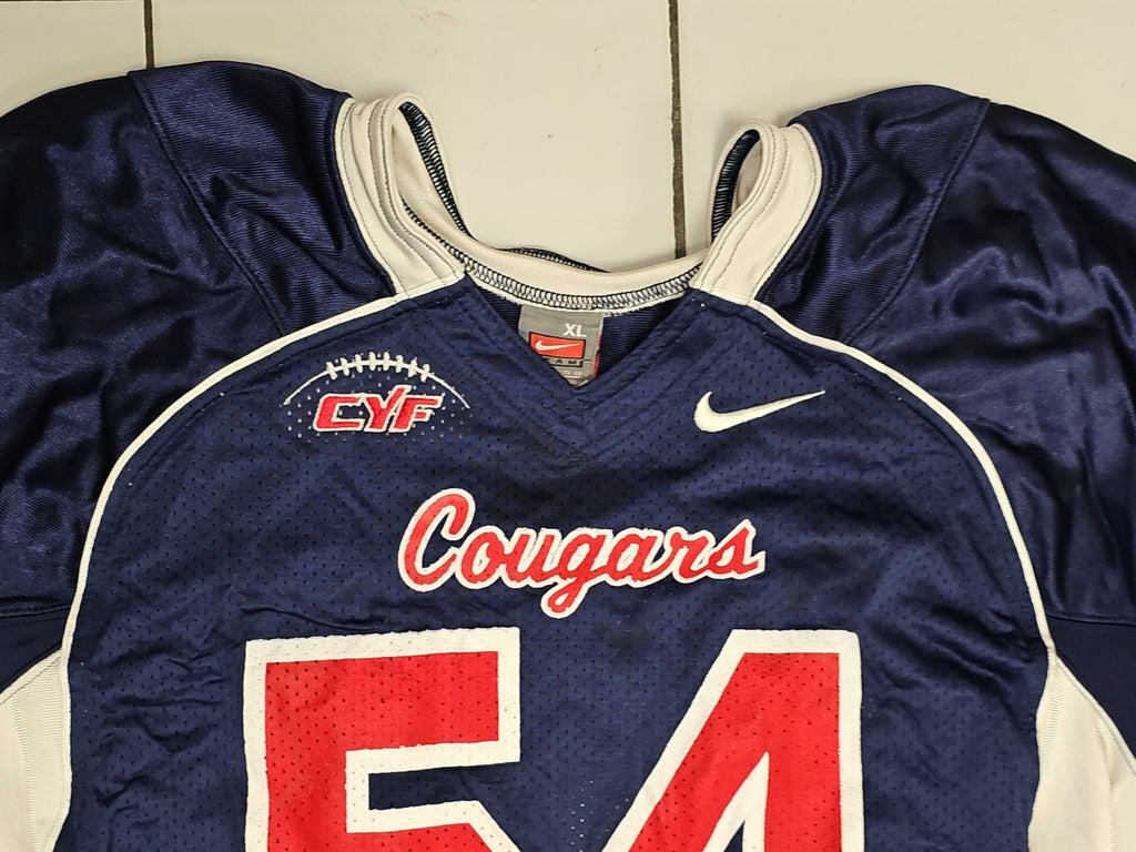 Maillot Nike Cougars junior XL, t-shirt sport enfant, tenue football occasion