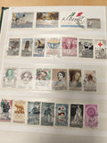 Lot de timbres d?Italie oblitérés, motifs historiques et culturels, multicolores
