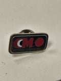 Pin's ancien CMO rétro, badge vintage collection, accessoire publicitaire rare