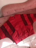 Blouson vintage femme cuir rouge années 60 style marseillais veste rétro