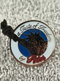 Pin's vintage Statue de la Liberté Peter émail A Taste of Freedom USA (Ref 5)