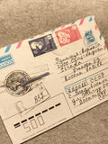 Lettre avion URSS affranchie, timbres soviétiques, recommandé, philatélie (Ref 2