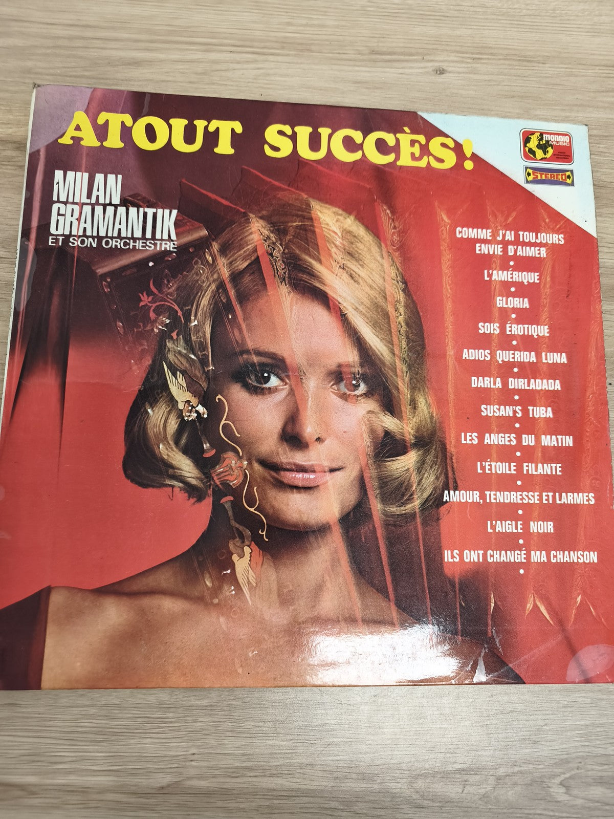 Vinyle 33T ATOUT SUCCÈS Milan Gramantik et son Orchestre pochette rouge