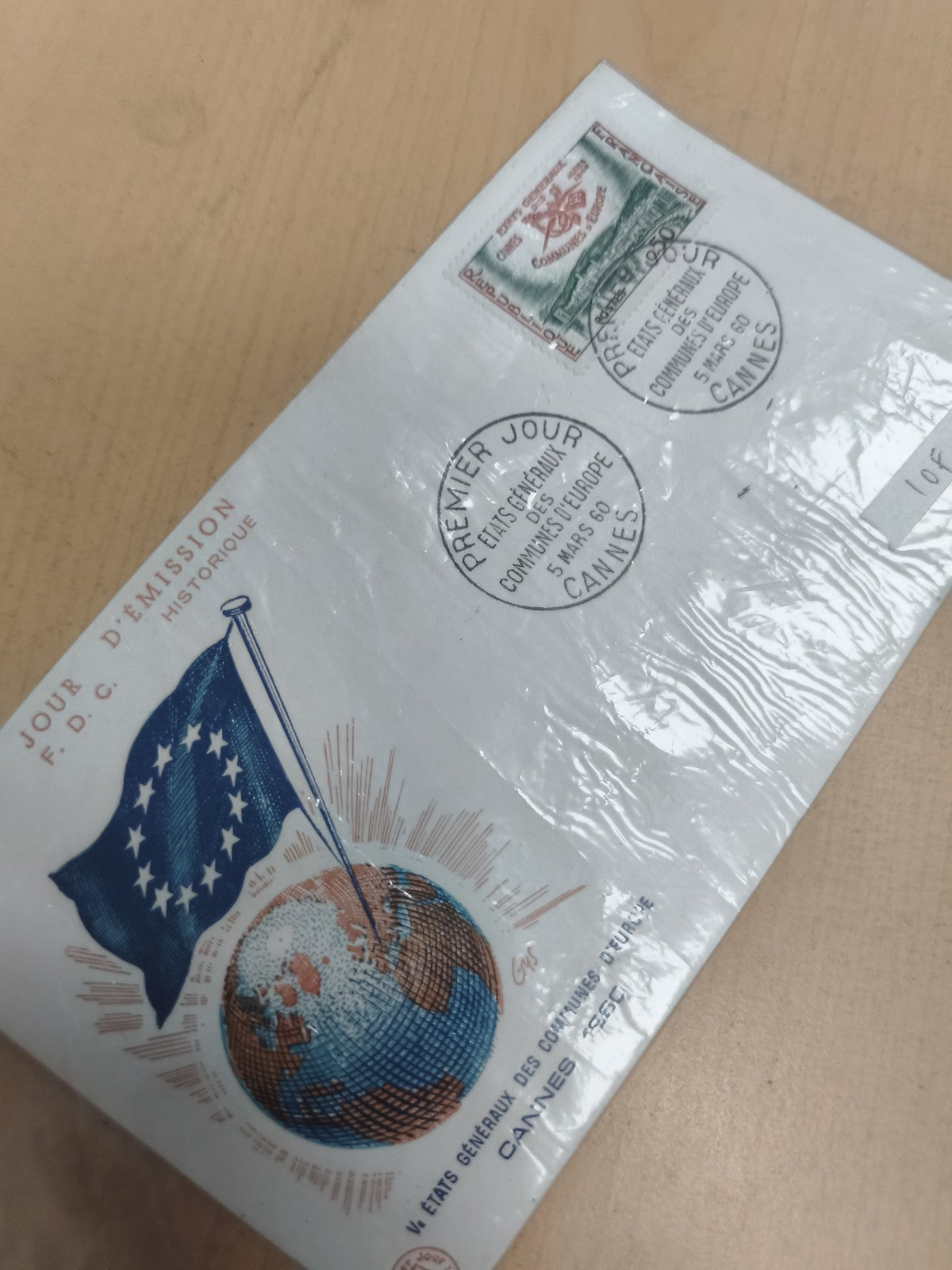 Enveloppe premier jour FDC Europe Cannes 1960 timbre États Généraux philatélie