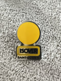 Pin's ISOVER Saint-Gobain vintage jaune logo ancien badge publicitaire (Ref 9)