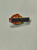 Vintage pin's Comedia Aubagne émaillé rouge et doré collection (Ref 2)