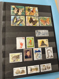 Lot anciens timbres oblitérés Pologne Polska papillons thématiques animaux art