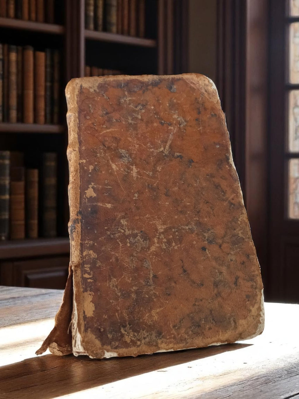 Livre religieux français XIXe siècle couverture usée