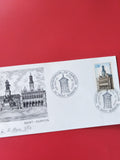 Enveloppe philatélie Saint-Quentin timbre 0,50? cachet Inauguration Carillon