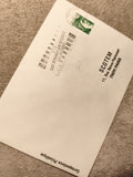 Lettre philatélique oblitérée Marianne verte SCOTEM Paris philatelic cover
