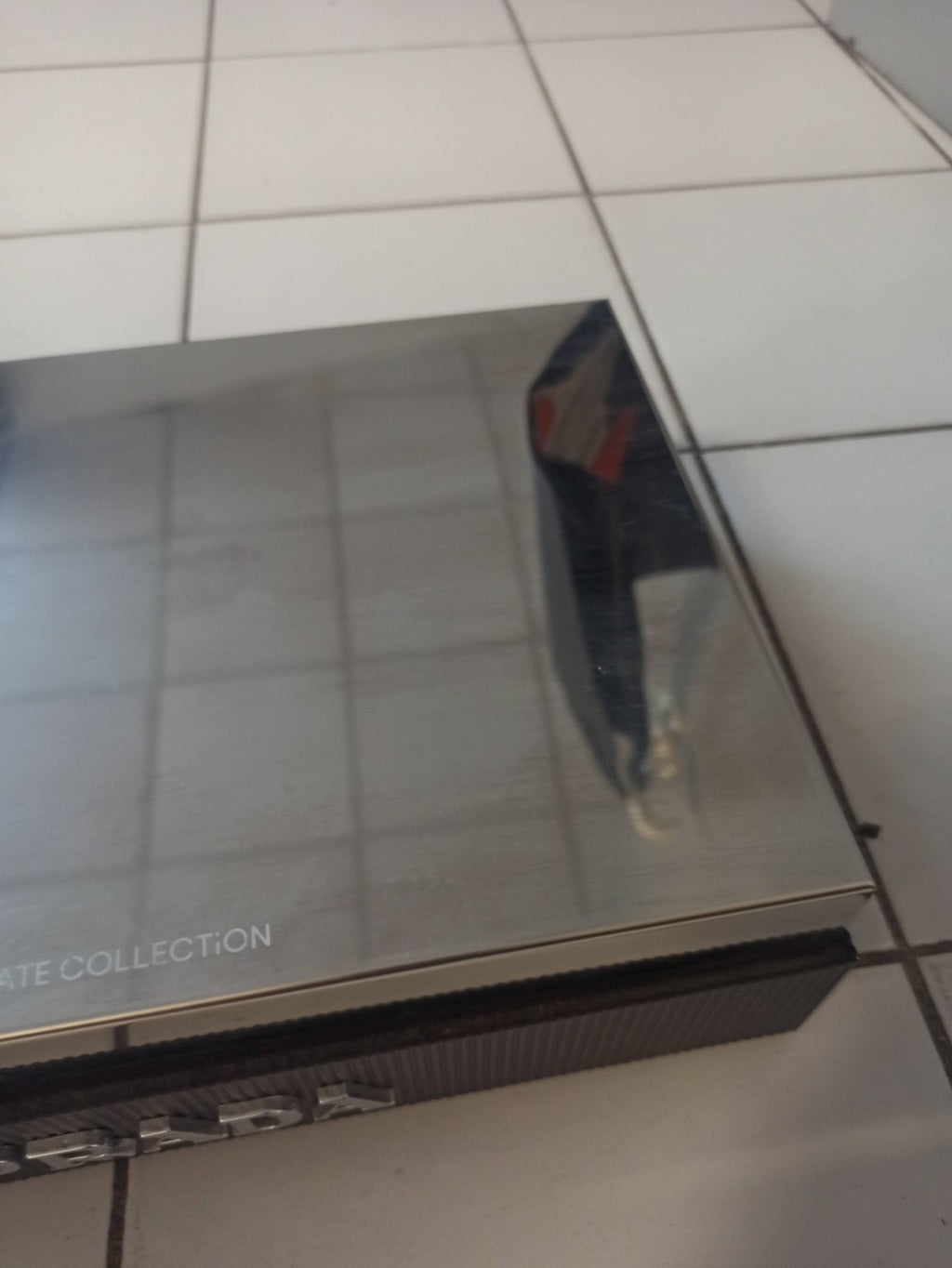 Présentoir ancien Prada vintage rare, objet de collection rétro marque luxe déco