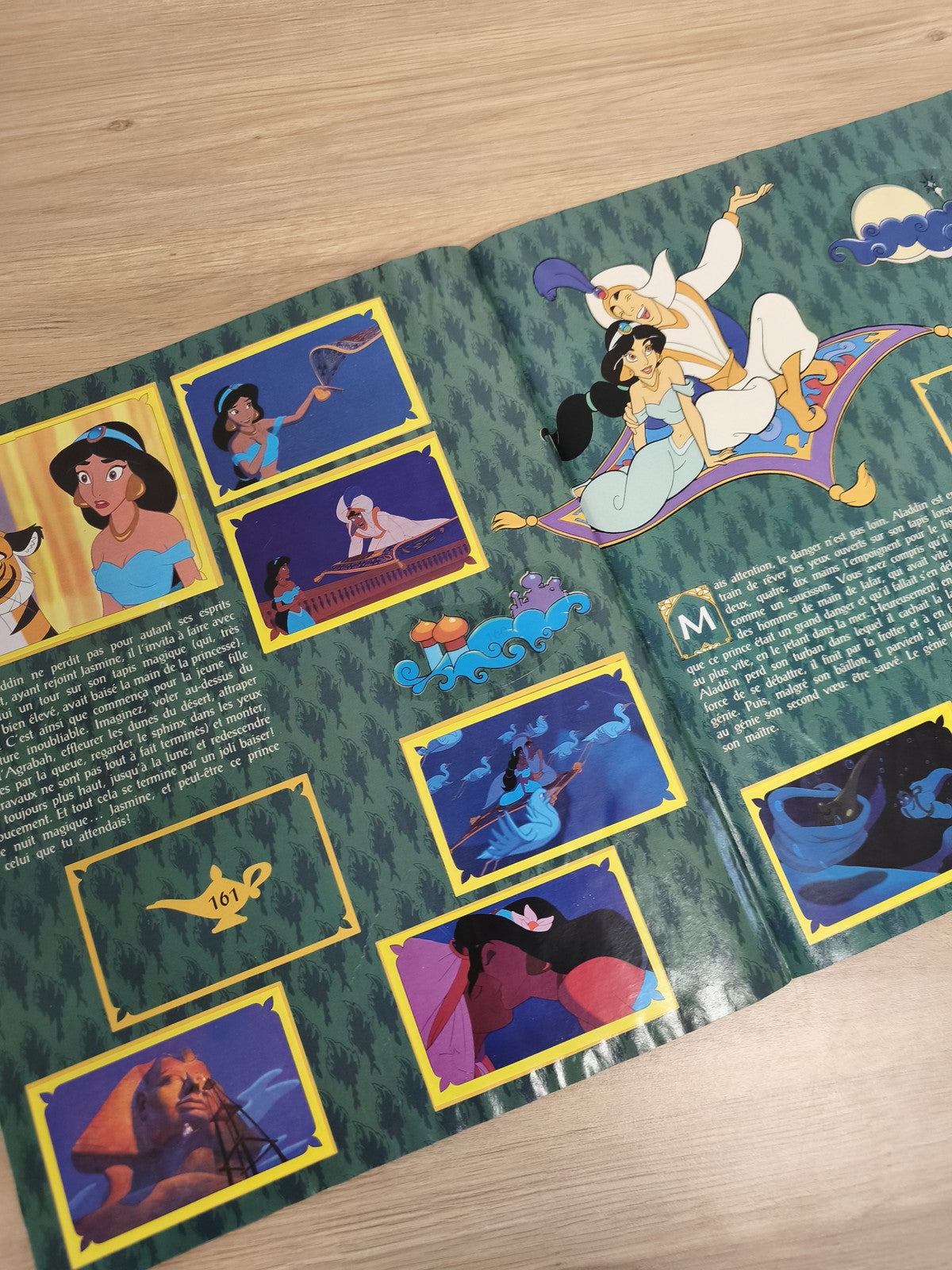 Vintage album Panini Aladdin incomplet Disney collection années 90