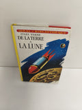 Livre ancien Jules Verne De la Terre à la Lune Idéal Bibliothèque relié vintage