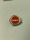 Vintage pin's casino rond rouge ancien collection badge rétro (Ref 7)