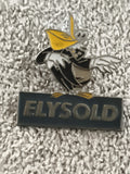 Pin's publicitaire vintage ELYSOLD canard émaillé, badge ancien promo (Ref 8)