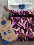 Pochette Cabaia Small 15 cm motif violet rose, accessoire interchangeable