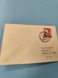 Ancienne enveloppe oblitérée Suède 1959 timbre collection philatélie USA