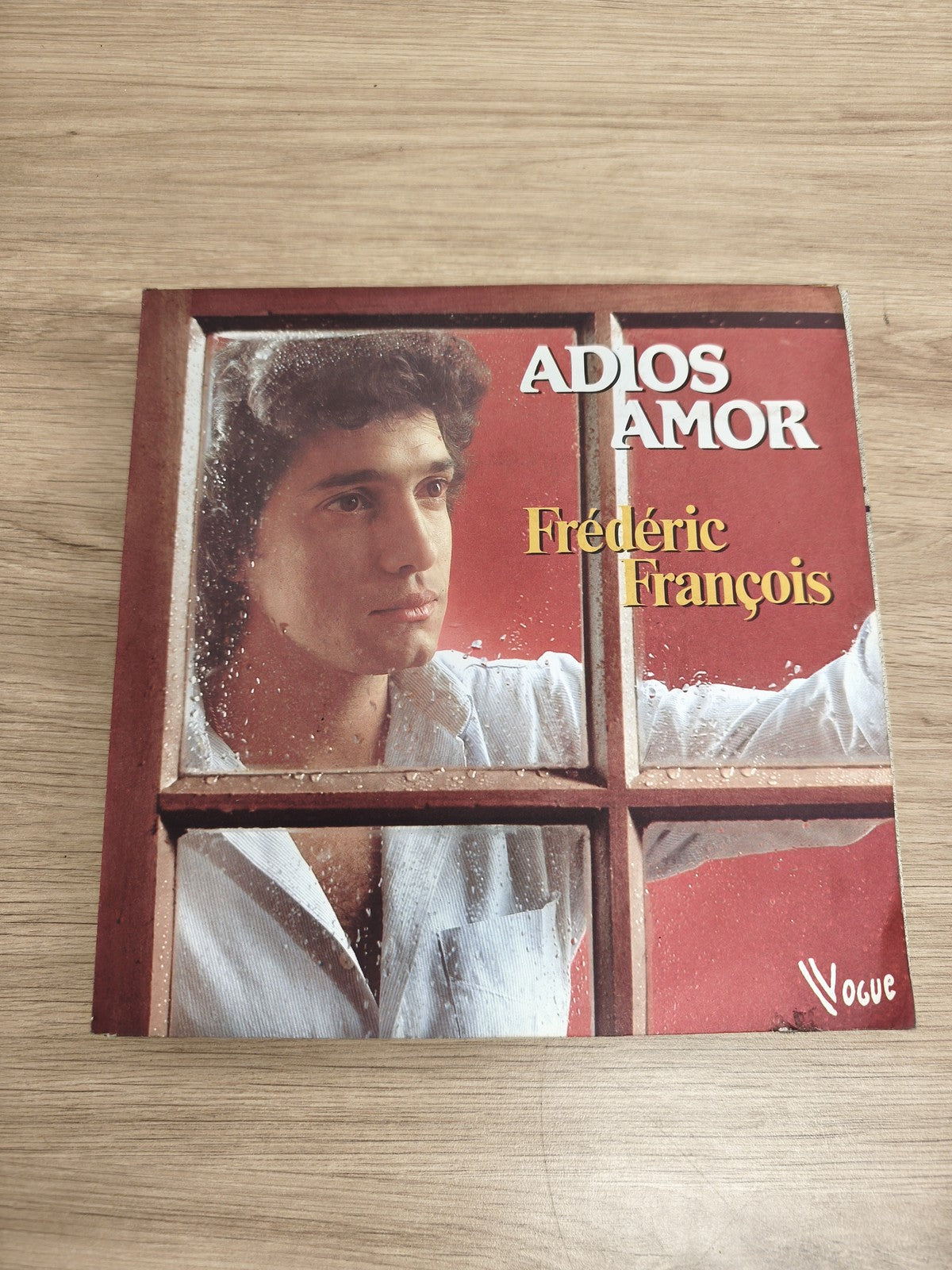 Vinyle 45 tours Frédéric François Adios Amor pochette couleur Vogue (Ref 2)