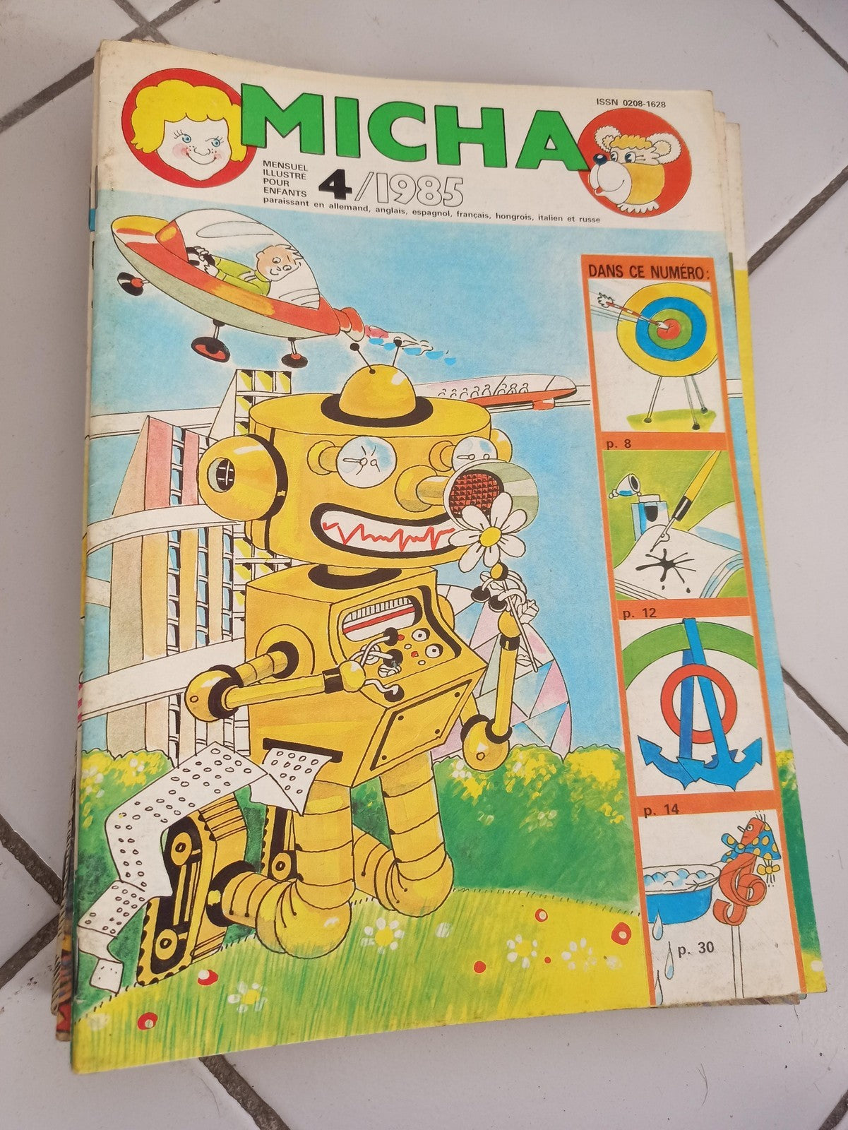 Magazine jeunesse MICHA 4/1985 vintage illustré années 80 rétro presse enfant