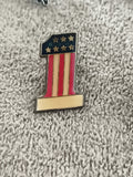Pin's vintage numéro 1 USA drapeau américain émail ancien (Ref 6)