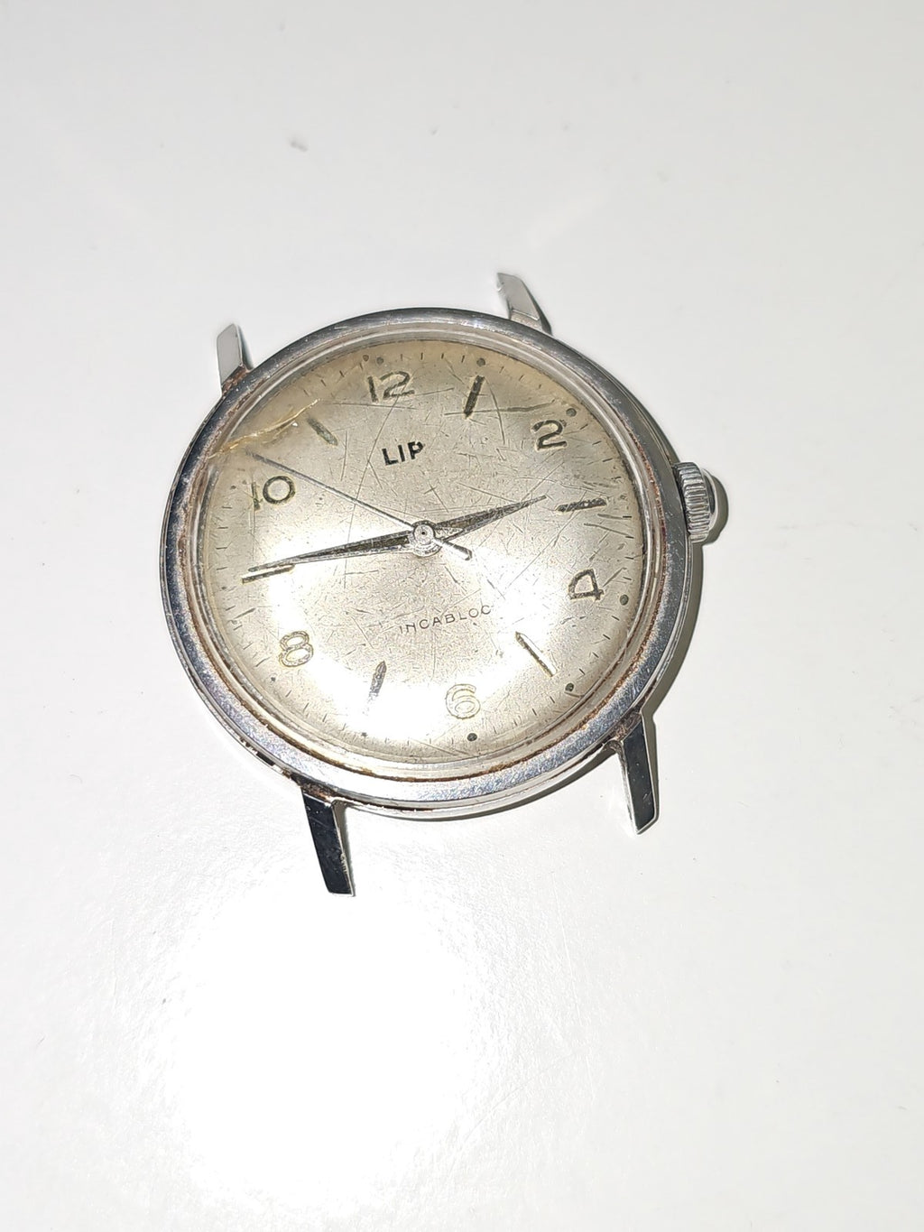 Montre mécanique homme Lip ancienne vintage rétro, montre-bracelet fonctionnelle
