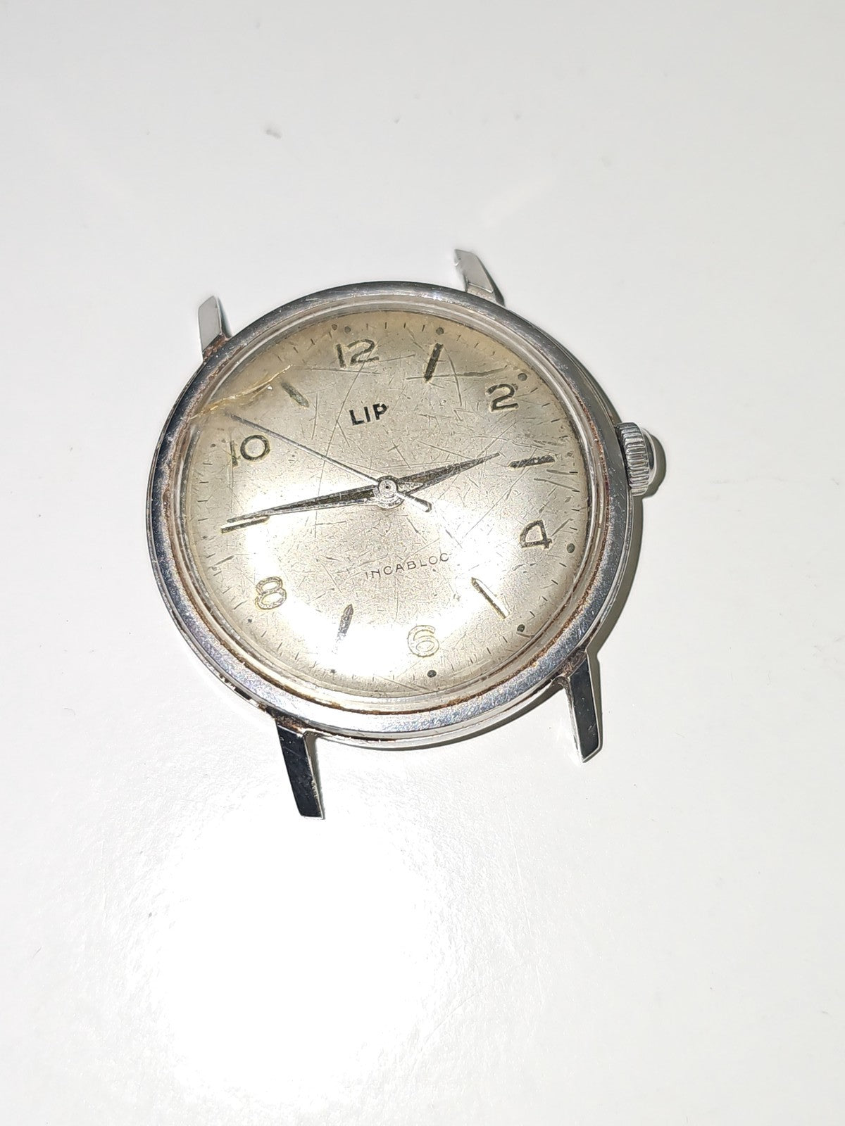 Montre mécanique homme Lip ancienne vintage rétro, montre-bracelet fonctionnelle