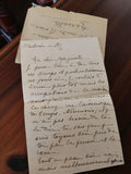Lettre manuscrite ancienne 1947 Marguerite vintage France enveloppe