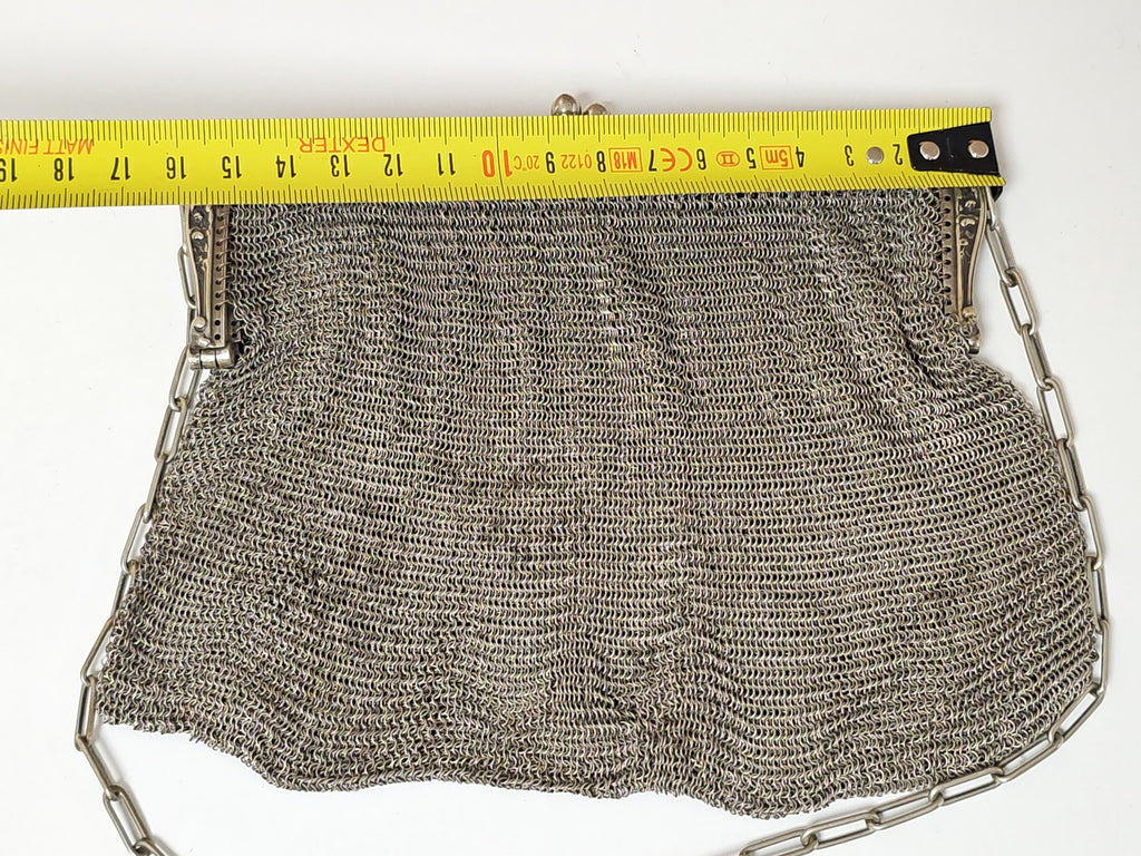 Sac vintage ancien émaillé ? Accessoire rétro collection, déco authentique