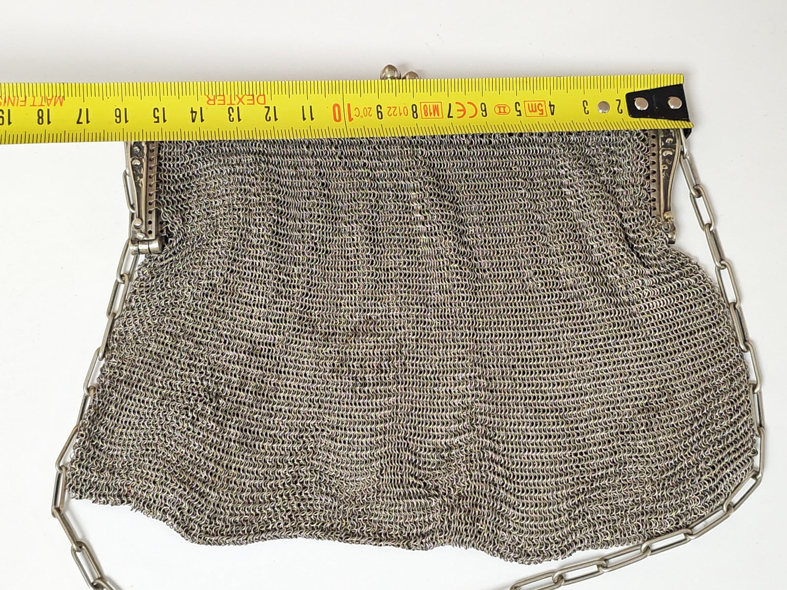 Sac vintage ancien émaillé ? Accessoire rétro collection, déco authentique