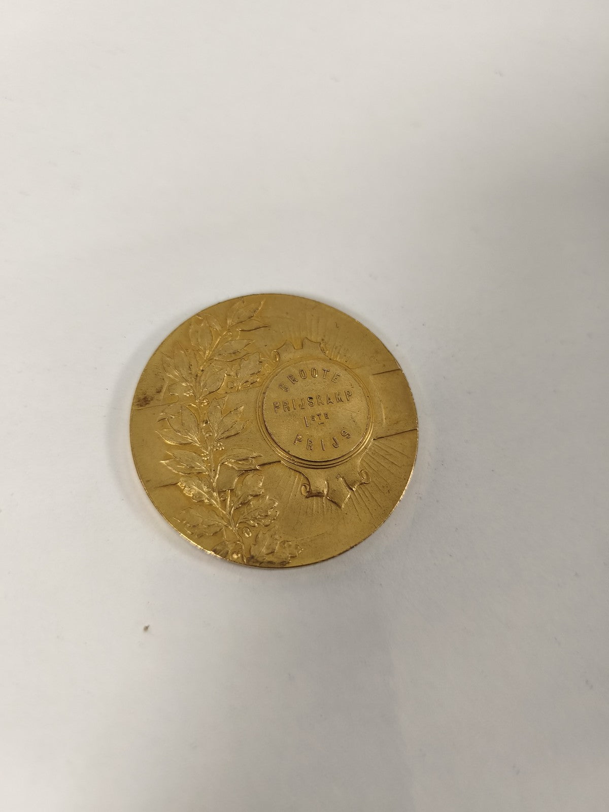Médaille ancienne Het Waessche Neerhof vintage pour collectionneur objet rétro r
